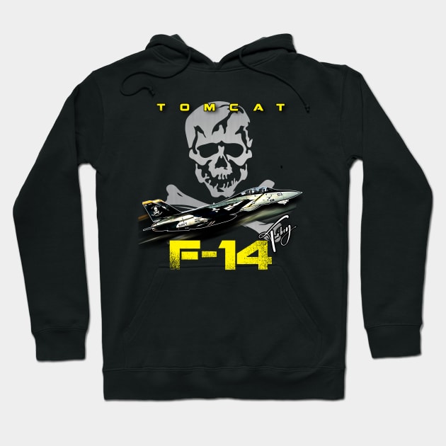 F-14 Tomcat Fighterjet Hoodie by aeroloversclothing